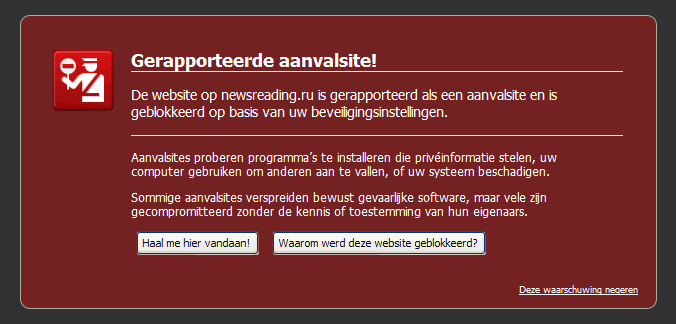 Gerapporteerde Aanvalsite